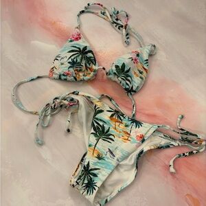 Tropical Palm Tree Bikini Set